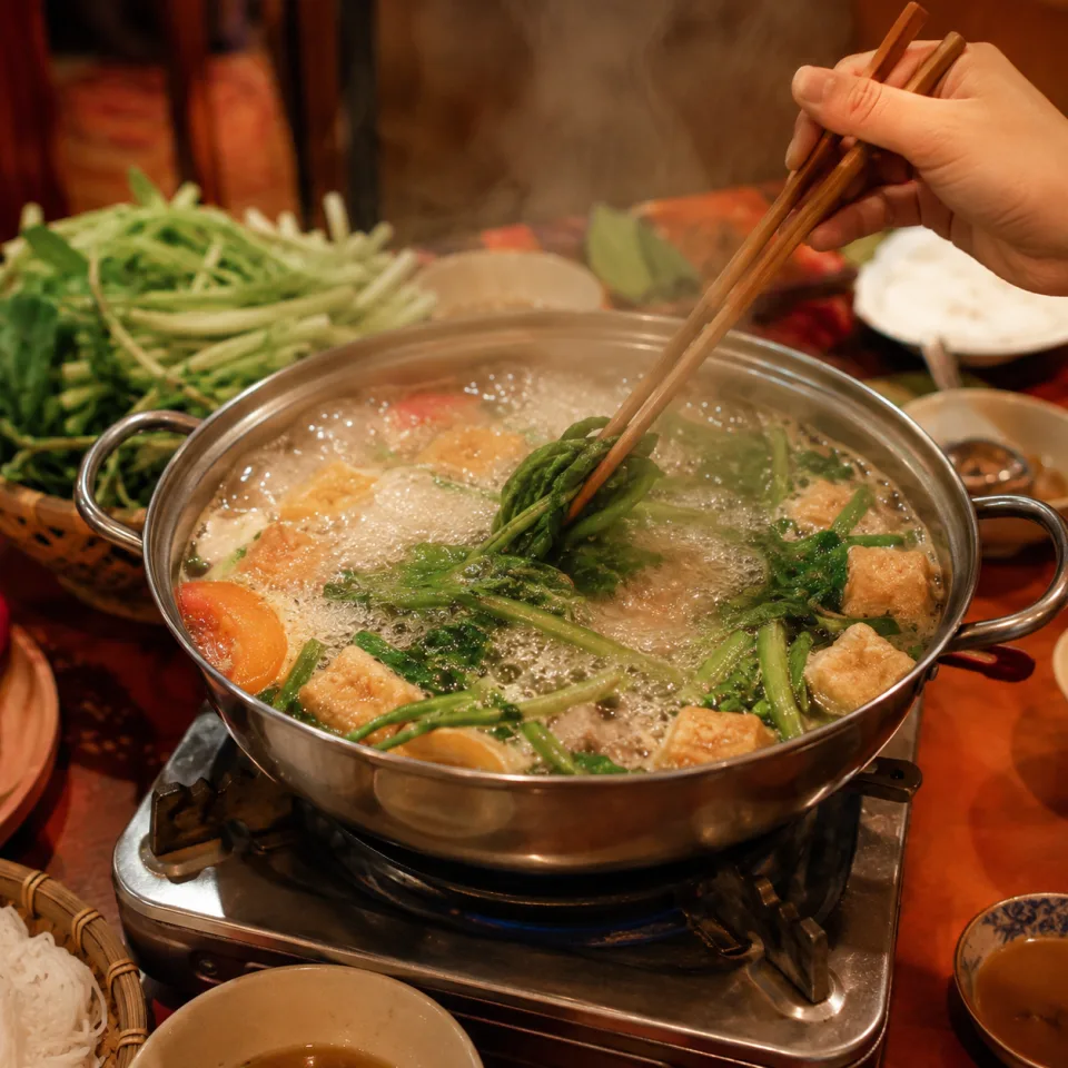 Bàn ăn tại Thập